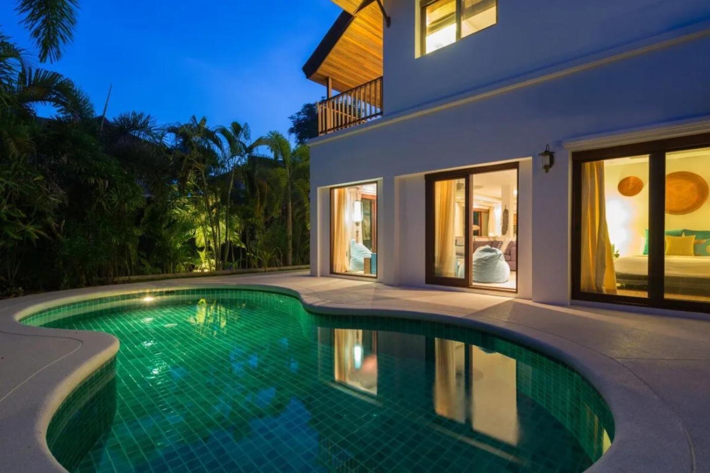 Baan Fah Sai 4Br Private Pool & Walk To Beach หาดแหลมเส็ด ภายนอก รูปภาพ